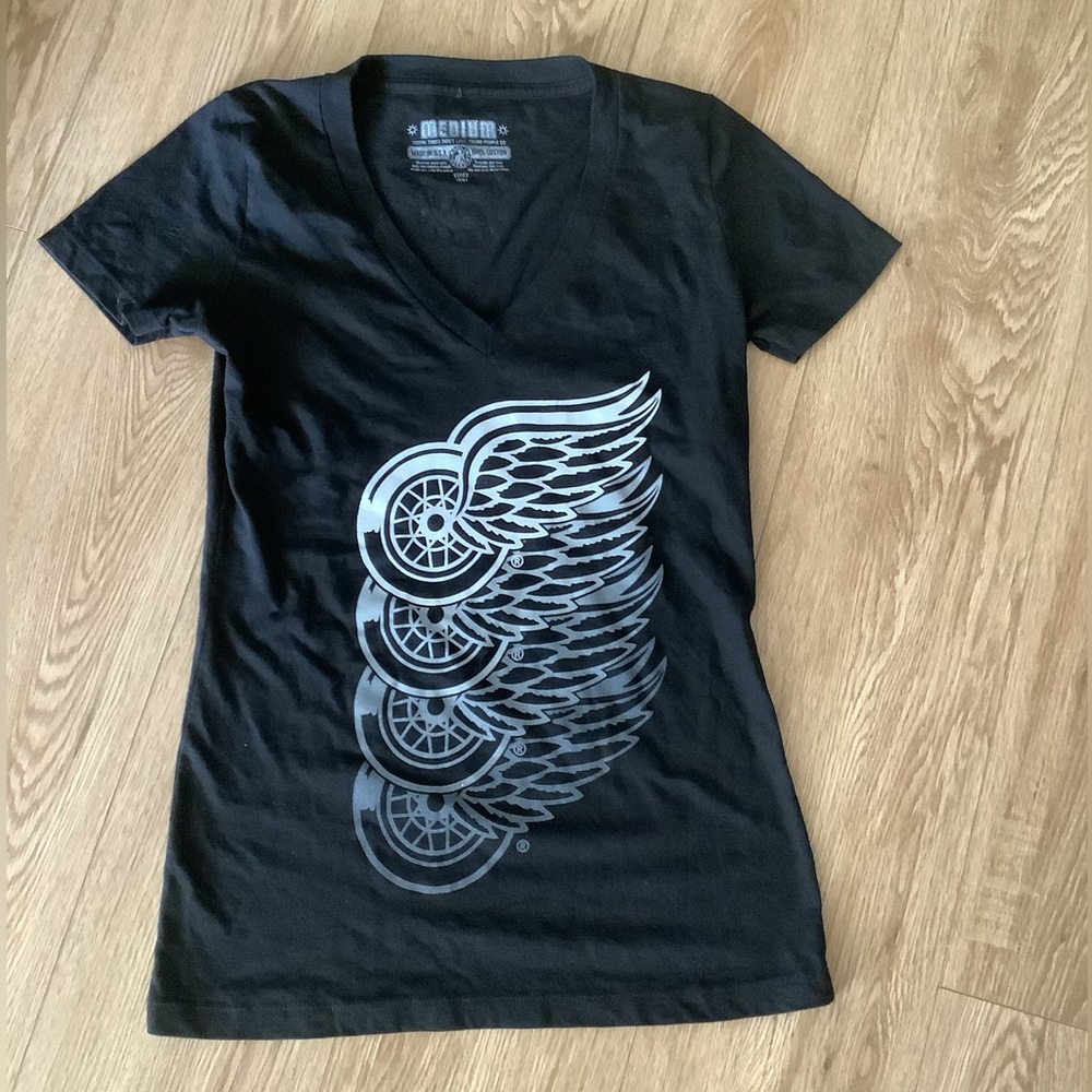Detroit Red Wings Tee Black, Grey, White Made in USA